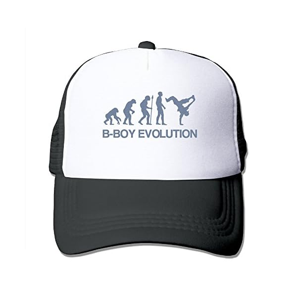 SAXON13-For-Men-Women-Baseball-caps-Mesh-Back-B-Boy-Evolution-Hat-Caps-Black