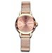 Women's Watches Gorgeous Waterproof Quartz Wristwatches Mesh Alloy Bracelet Small Size Rose Gold Color