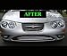 312 Motoring fits 1999-2004 Chrysler 300M Lower Chrome Grille Grill KIT 2000 2001 2002 2003 99 00 01 02 03 04 300 M Special Edition
