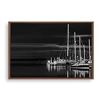 Framed Canvas Wall Art Voyage Canvas Prints Home Artwork Decoration for Living Room,Bedroom - 16x24 inches