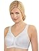 Glamorise Women's MagicLift Front Close Posture Support Bra, White, 44DD