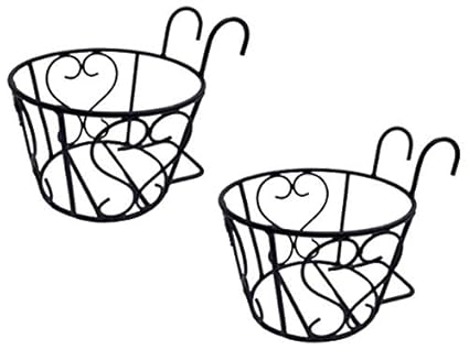 Truphe Railing Plant Stand Holder for Railing Pots (Set of 2)