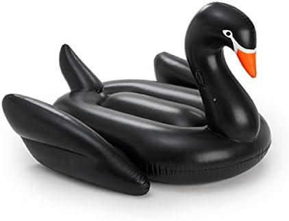 Yhsatpow Giant Inflatable Black Swan Pool Float Inflatable Float Toy 75" (190cm)