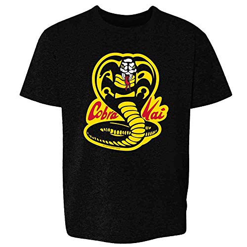 Cobra Kai Costume The Karate Kid Retro Martial Art Black XS Youth Kids Girl Boy T-Shirt