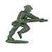Fun Express Classic Green Army Men Toys - Bulk set of 100 Soldiers, Variety of Poses and Free Standing Base - Green