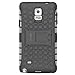 Samsung Galaxy Note 4 Case, Tough Rugged Dual Layer Protective Case with Kickstand for Samsung Galaxy Note 4 - Black