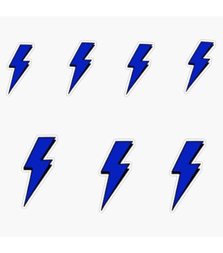 Pink Lightning Bolt Sticker By Marisacro