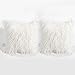 BLEUM CADE Set of 2 Faux Fur Throw Pillow Cover Super Soft Plush Throw Pillow Cover Cushion Case 18