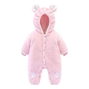 Simplee kids Baby Baby Jongen Meisje Winter Warm Sneeuwpak Outwear Pasgeboren Hooded Voetted Romper Jumpsuit voor 0-18…