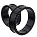 Cosmic - Plugs Supersize Flexible Silicone Double Flared Ear Tunnel Plug - Black - Sold as a Pair