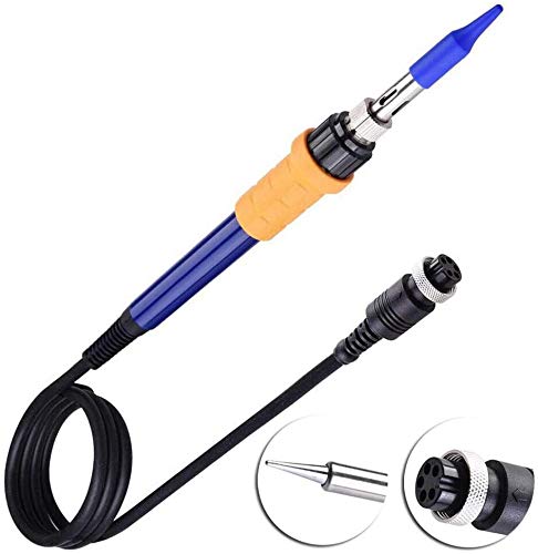 60W Electric Soldering Station Iron Handle Welding Tools for Models 936A 937D+ 939 939D 898D 862D, Adjustable Portable Pen Mini Repair Station Tip Tool Non Slip Welding