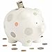 Beginnings by Enesco Big Polka Dot Piggy Bank, 7 inches, Multicolor