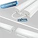 Barrina (Pack of 2) 4ft 45 Watt Extendable Utility LED Shop Light Workbench Light 4000K Neutral White 4500lm 300W Equivalent Built-in ON/Off Switch Frosted Linear LED Light Bar