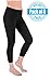 Sexy Basics Womens 6 Pack Stretch Cotton Capri Lace Legging Tights