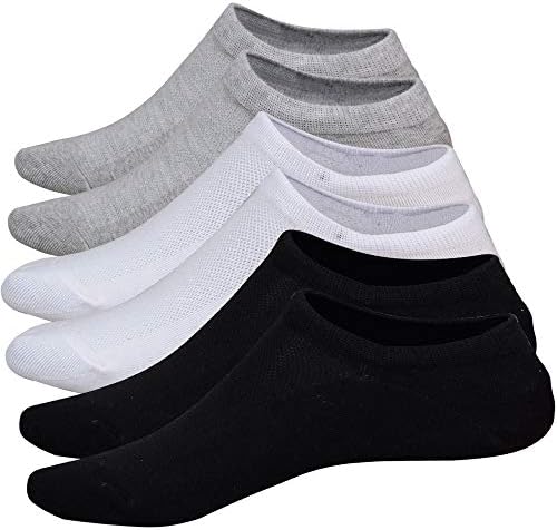 Dericeedic Womens No Show Socks Cotton Low Cut Socks Non-Slip Anti Skid Grips Casual Low Cut Liner Boat Sock Size
