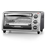 Black and Decker TO1313SBD 4-Slice Toaster Oven, Black