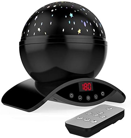 MJDUO Night Light for Kids,Star Night Light Projector Remote Control Time Adjustment Lamp, Toddler Toys for Boys Girl Age 2-10 Festival Gifts(Black)