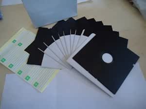 New 10 High Density 5.25" Floppy Disks - TEN 5 1/4" Disc Diskettes Blank Hd Vintage