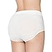 Ruby High-Rise Stretchy Brief Everyday Ribbed Seamless Panties Sexy Lingerie for Women,White/White,X-Large