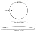 Metal Wire Keychain for Keys Stainless Steel Wire Keychain Cable Key Ring for Outdoor Hiking and Luggage Tags (25 pcs)