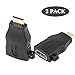 BENFEI 2 Pack Mini HDMI to HDMI Adapter Compatible for Raspberry Pi, Camera, Camcorder, DSLR, Tablet, Video Card
