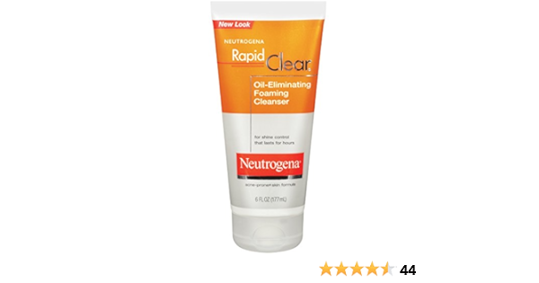 neutrogena rapid clear oil removing foaming cleanser