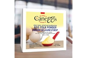 Caneggs Powdered Eggs (Egg Yolk) | 100% Natural Grade-A Non-GMO Eggs 2kg or 4.4 lb