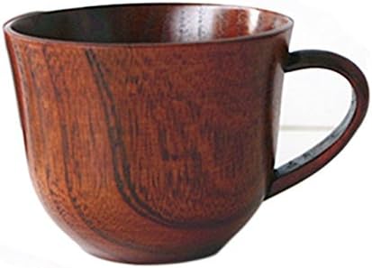 CTIGERS Handmade Wooden Coffee Mugs 7.5 oz Elegant Camphorwood Cup Best Gift for Coffee Addict