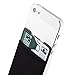 Sinjimoru Credit Card Wallet, Stick-On Wallet functioning as Wallet case, Credit Card Case on iPhones and Androids. Sinji Pouch Basic 3, Black.
