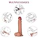 Realistic Dildo 9.8 inch with Dual Density Design for Lifelike Sensation for G Spot Clitoral Anal Stimulation, UTIMI Liquid Body-Safe Silicone Cock with Strong Suction Cup for Hands-Free Play