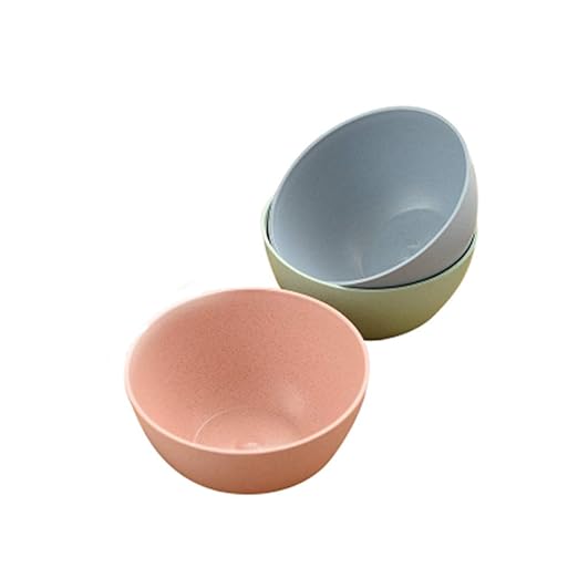 MMJJQWE Tazón de plástico ecológico de Paja de Trigo Saludable ...