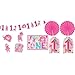 Amscan One Wild Girl 1st Birthday Room Decorating Kit, Large, Pink