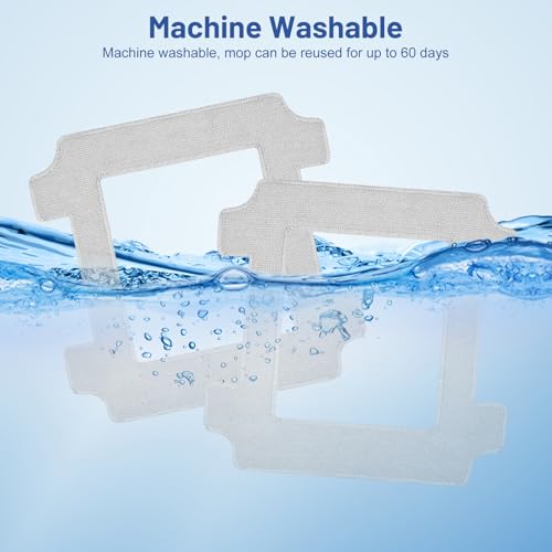 12 Pieces Cleaning Cloth for Ecovacs Winbot W2S/W2S Omni Kit, Robot Window Squeegee Washable Microfibre Cloths, Effectively Clean Stains, Dust from Windows