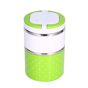 Stapelbaar met dubbele handgrepen Isolatie Thermo-thermische lunchcontainer, lunchbox, volwassenen Office Camping…