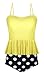 Angerella Women's High Waisted Swimsuit Ruffles Top Two Piece Tankini