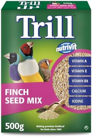Trill Finch Seed Mix 500g, Bird Food, Finch Bird Seed, a Balanced