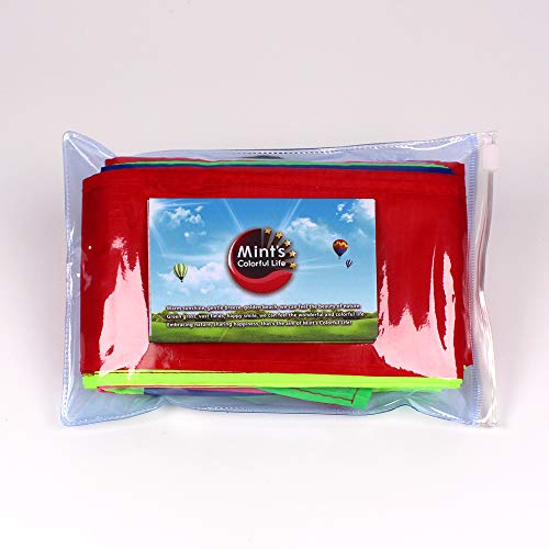 Kite Tail,Flat Ribbon Streamer Rainbow Multi Color (Multi Color), 49 Feet