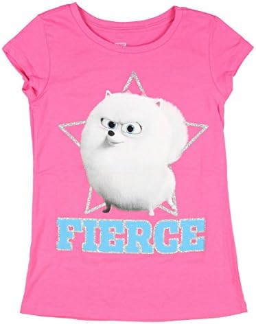 The Secret Life of Pets Girls Shirt Gidget Pink Graphic T shirt Tee Large (10/12)