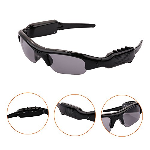 Giantree Sunglasses Hidden Camera Mini Camera Camcorder Sunglasses MP3 Player Support Micro SD Card