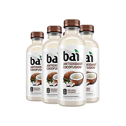 Bai Coconut Flavored Water, Molokai Coconut, Antioxidant Infused Drinks