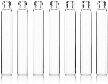 Enslz 100PCS Perfume Samples Mini Bottles with Black Lid Empty Glass Vials Dropper Bottle for Travel and Party… (3ml) - Image 3