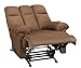 Dorel Living Padded Dual Massage Recliner, Chocolate