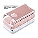 iPhone 5C Case, iPhone 5C Case Rose Gold, BENTOBEN 2 in 1 Soft TPU and Hard PC Anti Scratch Shockproof Protective Cover for Apple iPhone 5C - Rose Gold