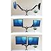 Seville Classics AIRLIFT 360 Ultra Gas-Spring Adjustable Desk Mount Dual Monitor Arm, 15