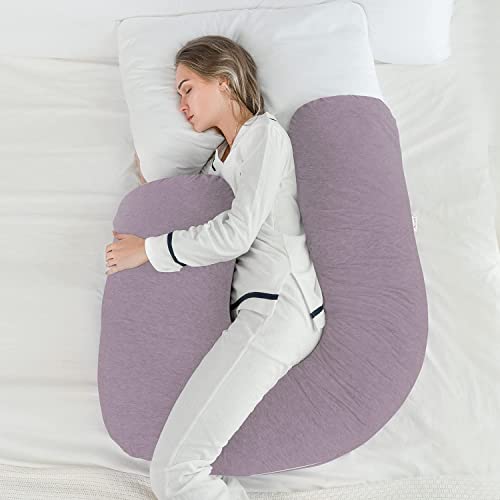 AngQi Full Body Pillow, LShaped Pregnancy Pillow for Side Sleeping