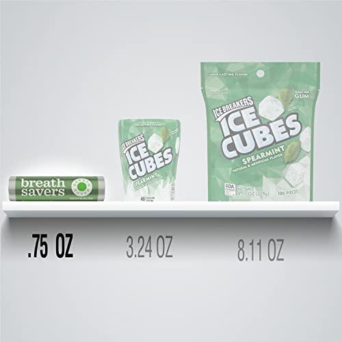 BREATH SAVERS Spearmint Sugar Free Breath Mints Rolls, 0.75 oz (24