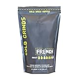 Cold Brew Coffee Packs - EASY at Home Brewing - Makes 100 oz of BOLD Cold Brew - 66% Less Acidic - Cold Grinds French (Dark Roast)