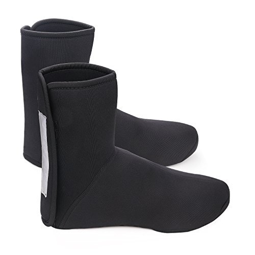 Pgaoterdoor Bike Shoe Cover Black Thick Warm Windproof &Waterproof Sets of Shoes Mens (black, M)