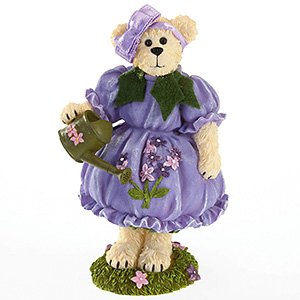 Boyds Bears Resin Laura Bearybloom July Larkspur Flower Of The Month