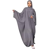 Muslim Dress for Women Pakistani Kaftan Abaya Robe + Hijab Arabic Islamic Prayer Clothes Dubai Outfits